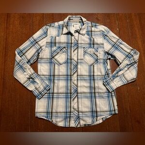 BKE Plaid Button Down Shirt ~ Size Large